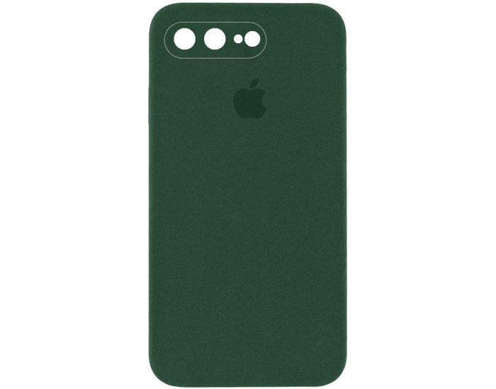 Чехол-силикон оригинал Square Cover Soft Matte Full Camera iPhone 7 Plus /8 Plus (Зеленый / Cyprus Green)
