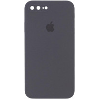 Чохол-силікон оригінал Square Cover Soft Matte Full Camera iPhone 7 Plus/8 Plus, вугільно-сірий