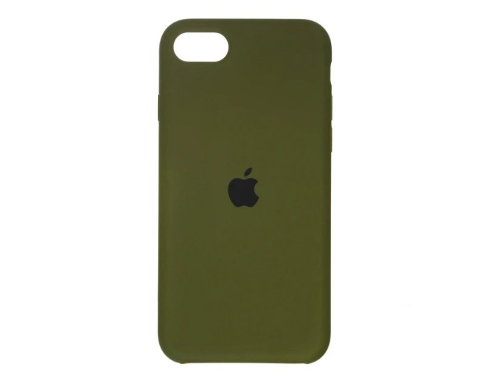 Чехол-силикон оригинал Full Soft Matte iPhone 7 /8 /SE2, Dark olive