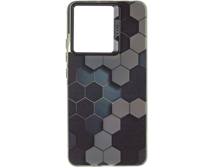 Чехол-силикон TPU+PC So Cool Xiaomi Redmi 13 4G/5G /Poco M6 4G, Honeycomb