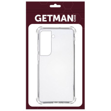 Чехол-силикон Getman Ease logo усиленные углы Samsung S21, Прозрачный