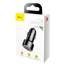 Автомобільне зарядний пристрій Baseus Magic Series PPS (PDout/USB) (45W/QC/PD/LCD) (CCMLC20C-01) чорний