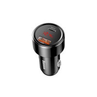 Автомобільне зарядний пристрій Baseus Magic Series PPS (PDout/USB) (45W/QC/PD/LCD) (CCMLC20C-01) чорний