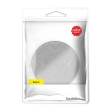 Органайзер для кабелей зарядки Baseus Colourful Circle Velcro strap 3m, серый