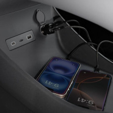 Автомобильное зарядное устройство Proove Flash 30W (Type-C + USB) с кабелем Type-C to Type-C, черный