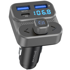Автомобильное зарядное устройство Proove FM Launcher Luxor SE 36W (Type-C + USB/PD + QC3.0) серый