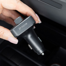 Автомобильное зарядное устройство Proove FM Launcher Luxor SE 36W (Type-C + USB/PD + QC3.0) серый