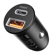 Автомобильное зарядное устройство Proove Tiny Power Pro 65W (USB + Type-C) черный