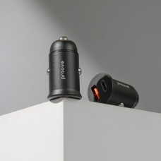 Автомобильное зарядное устройство Proove Tiny Power Pro 65W (USB + Type-C) черный