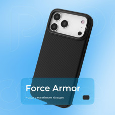 Чехол-силикон Proove Force Armor Case with Magnetic Ring iPhone 16 Pro Black