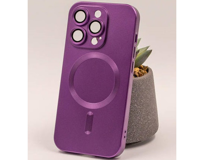 Чехол-силикон MagSafe COLORS 2 + Camers Protection iPhone 14 Pro Max, фиолетовый