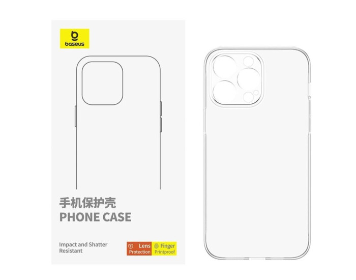 Чехол-силикон Baseus Simple Series iPhone 16 Pro, Clear