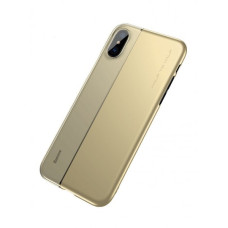 Чехол-силикон Baseus Half Series iPhone X, Gold