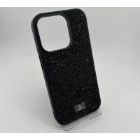 Чохол-силікон Bling World Rock Diamond iPhone 15 Pro, Black titanium