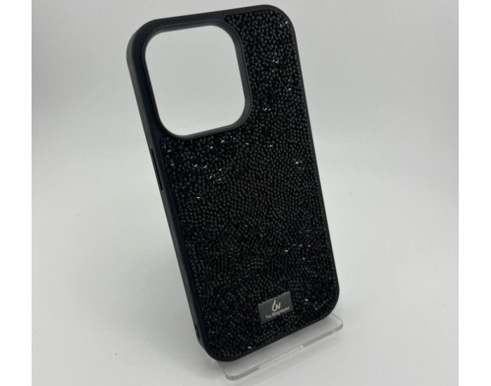 Чохол-силікон Bling World Rock Diamond iPhone 15 Pro, Black titanium