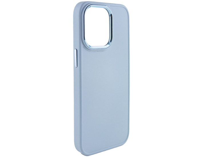 Чехол-силикон Bonbon Metal Style iPhone 14 Pro Mist Blue