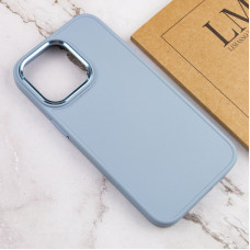 Чехол-силикон Bonbon Metal Style iPhone 14 Pro Mist Blue