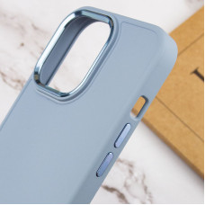 Чехол-силикон Bonbon Metal Style iPhone 14 Pro Mist Blue