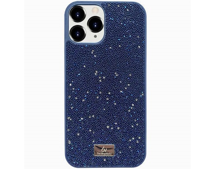 Чехол-силикон Bling World Grainy Diamonds iPhone 12 Pro Max, Navy