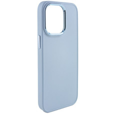 Чехол-силикон Bonbon Metal Style iPhone 14 Pro Max, Mist blue