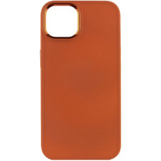 Чехол-силикон Bonbon Metal Style iPhone 14, оранжевый