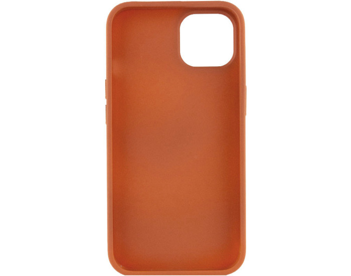 Чехол-силикон Bonbon Metal Style iPhone 14, оранжевый