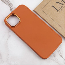 Чехол-силикон Bonbon Metal Style iPhone 14, оранжевый