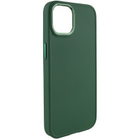 Чехол-силикон Bonbon Metal Style iPhone 14 (Зеленый / Pine green)