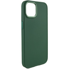 Чехол-силикон Bonbon Metal Style iPhone 14 (Зеленый / Pine green)