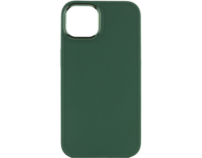 Чехол-силикон Bonbon Metal Style iPhone 14 (Зеленый / Pine green)