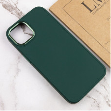 Чехол-силикон Bonbon Metal Style iPhone 14 (Зеленый / Pine green)