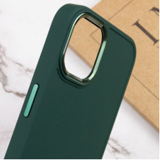 Чехол-силикон Bonbon Metal Style iPhone 14 (Зеленый / Pine green)