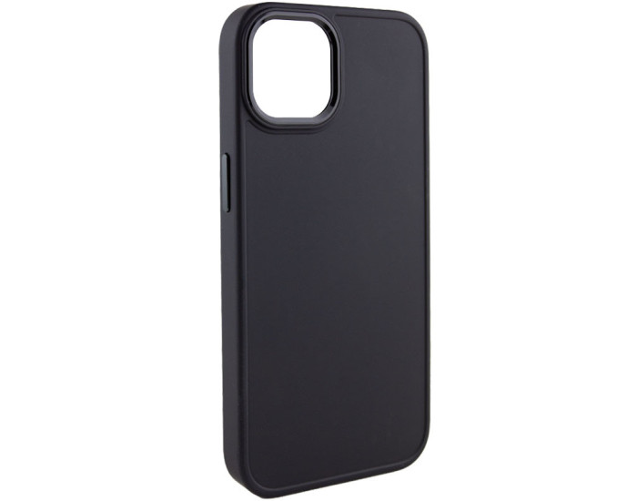 Чехол-силикон Bonbon Metal Style iPhone 14 (Черный / Black)