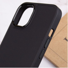 Чехол-силикон Bonbon Metal Style iPhone 14 (Черный / Black)