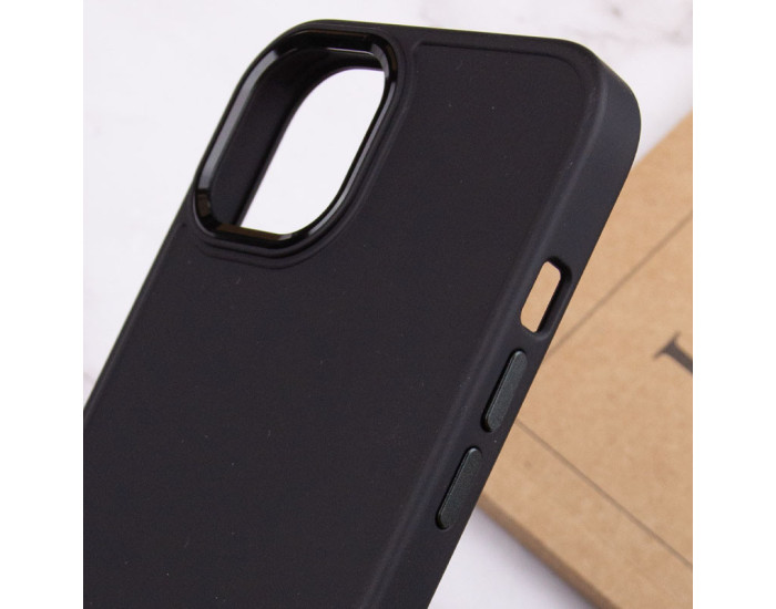 Чехол-силикон Bonbon Metal Style iPhone 14 (Черный / Black)