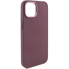 Чехол-силикон Bonbon Metal Style iPhone 14 Plus (Бордовый / Plum)