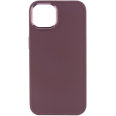 Чехол-силикон Bonbon Metal Style iPhone 14 Plus (Бордовый / Plum)