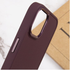 Чехол-силикон Bonbon Metal Style iPhone 14 Plus (Бордовый / Plum)