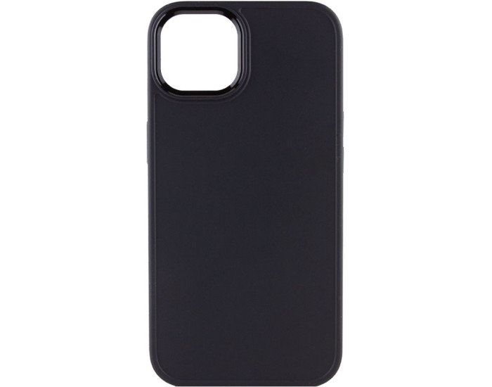 Чехол-силикон Bonbon Metal Style iPhone 14 Plus (Черный / Black)