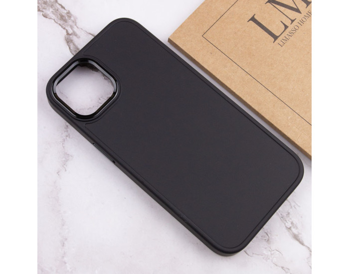 Чехол-силикон Bonbon Metal Style iPhone 14 Plus (Черный / Black)