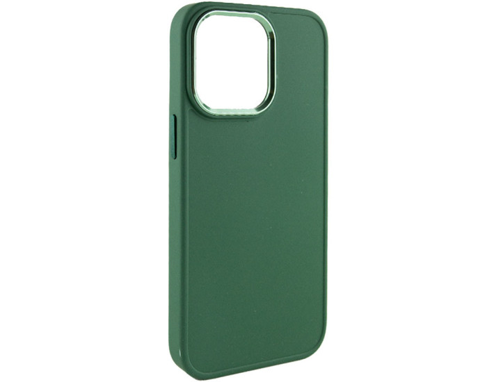 Чехол-силикон Bonbon Metal Style iPhone 14 Pro Max (Зеленый / Army green)
