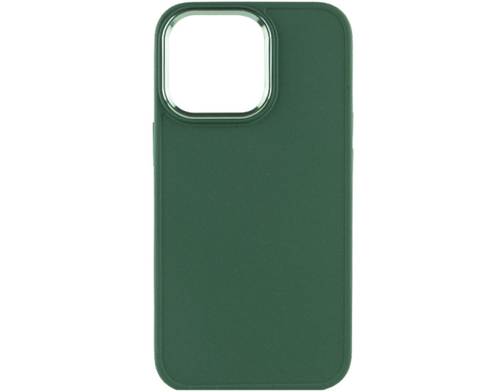 Чехол-силикон Bonbon Metal Style iPhone 14 Pro Max (Зеленый / Army green)