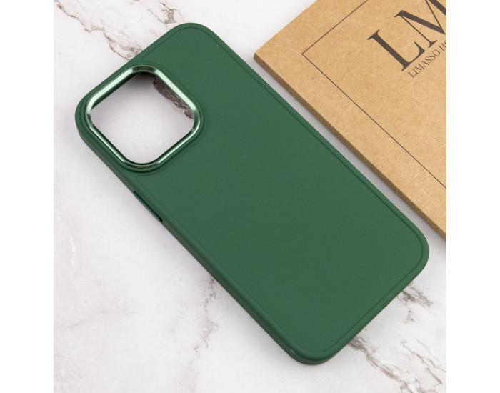 Чехол-силикон Bonbon Metal Style iPhone 14 Pro Max (Зеленый / Army green)
