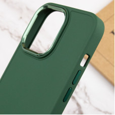 Чехол-силикон Bonbon Metal Style iPhone 14 Pro Max (Зеленый / Army green)