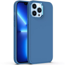 Чехол-силикон Bonbon Metal Style MagSafe iPhone 15 Pro Max (Синий / Denim Blue)