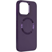 Чехол-силикон Bonbon Metal Style MagSafe iPhone 14 (Фиолетовый / Dark Purple)