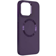 Чехол-силикон Bonbon Metal Style MagSafe iPhone 14 (Фиолетовый / Dark Purple)