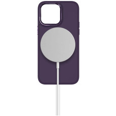Чехол-силикон Bonbon Metal Style MagSafe iPhone 14 (Фиолетовый / Dark Purple)