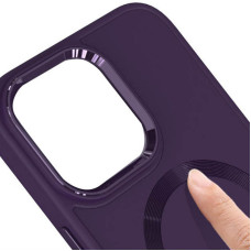 Чехол-силикон Bonbon Metal Style MagSafe iPhone 14 (Фиолетовый / Dark Purple)