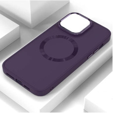 Чехол-силикон Bonbon Metal Style MagSafe iPhone 14 (Фиолетовый / Dark Purple)